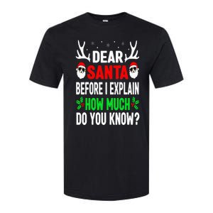 Funny Christmas Dear Santa I Can Explain Softstyle CVC T-Shirt