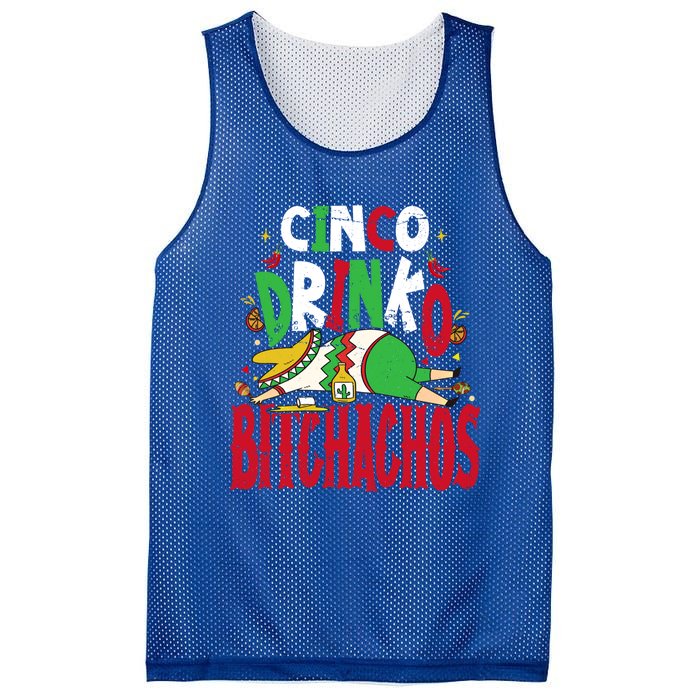 Funny Cinco De Mayo Cinco O Bitchachos Mexican Fiesta Gift Mesh Reversible Basketball Jersey Tank