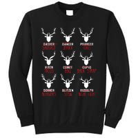 Funny Christmas Deer Hunters All Of Santas Reindeer Design Sweatshirt