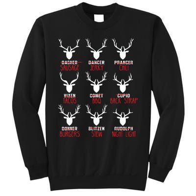 Funny Christmas Deer Hunters All Of Santas Reindeer Design Sweatshirt