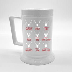 Funny Christmas Deer Hunters All Of Santas Reindeer Design Beer Stein