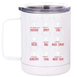 Funny Christmas Deer Hunters All Of Santas Reindeer Design 12 oz Stainless Steel Tumbler Cup