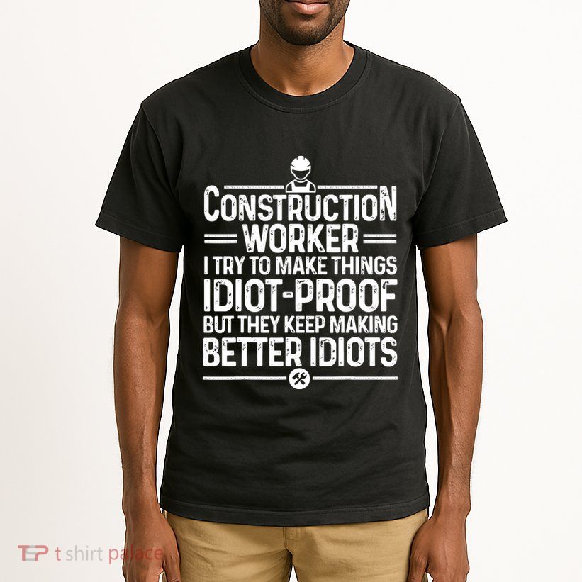 Funny Construction Design For Dad Construction Worker Tall T-Shirt
