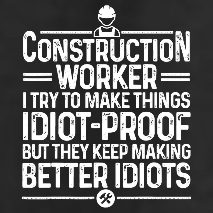 Funny Construction Design For Dad Construction Worker Golf Towel