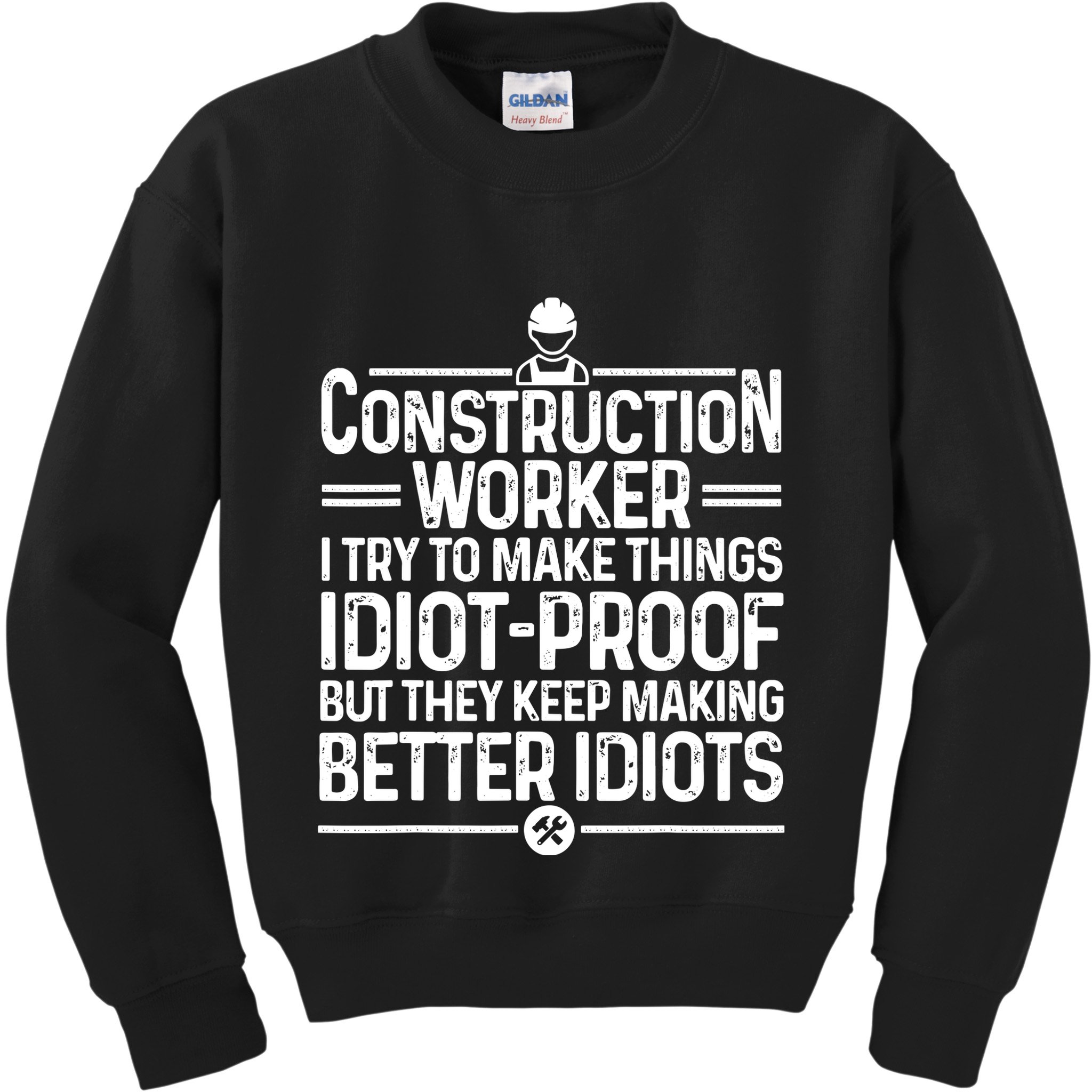 Funny Construction Design For Dad Construction Worker Kids Sweatshirt