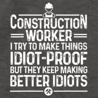 Funny Construction Design For Dad Construction Worker Vector Backpack