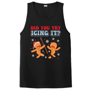 Funny Christmas Did You Try Icing It Gingerbread Nursing Cool Gift PosiCharge Competitor Tank