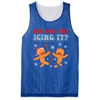 Funny Christmas Did You Try Icing It Gingerbread Nursing Cool Gift Mesh Reversible Basketball Jersey Tank