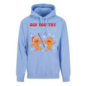 Funny Christmas Did You Try Icing It Gingerbread Nursing Cool Gift Unisex Surf Hoodie