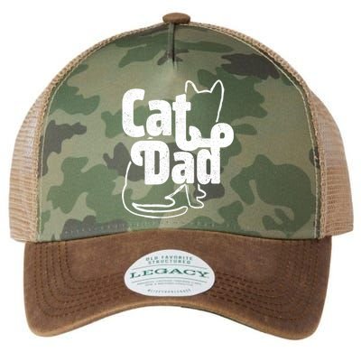 Funny Cat Dad Cat Lover Gift Cool Gift Legacy Tie Dye Trucker Hat