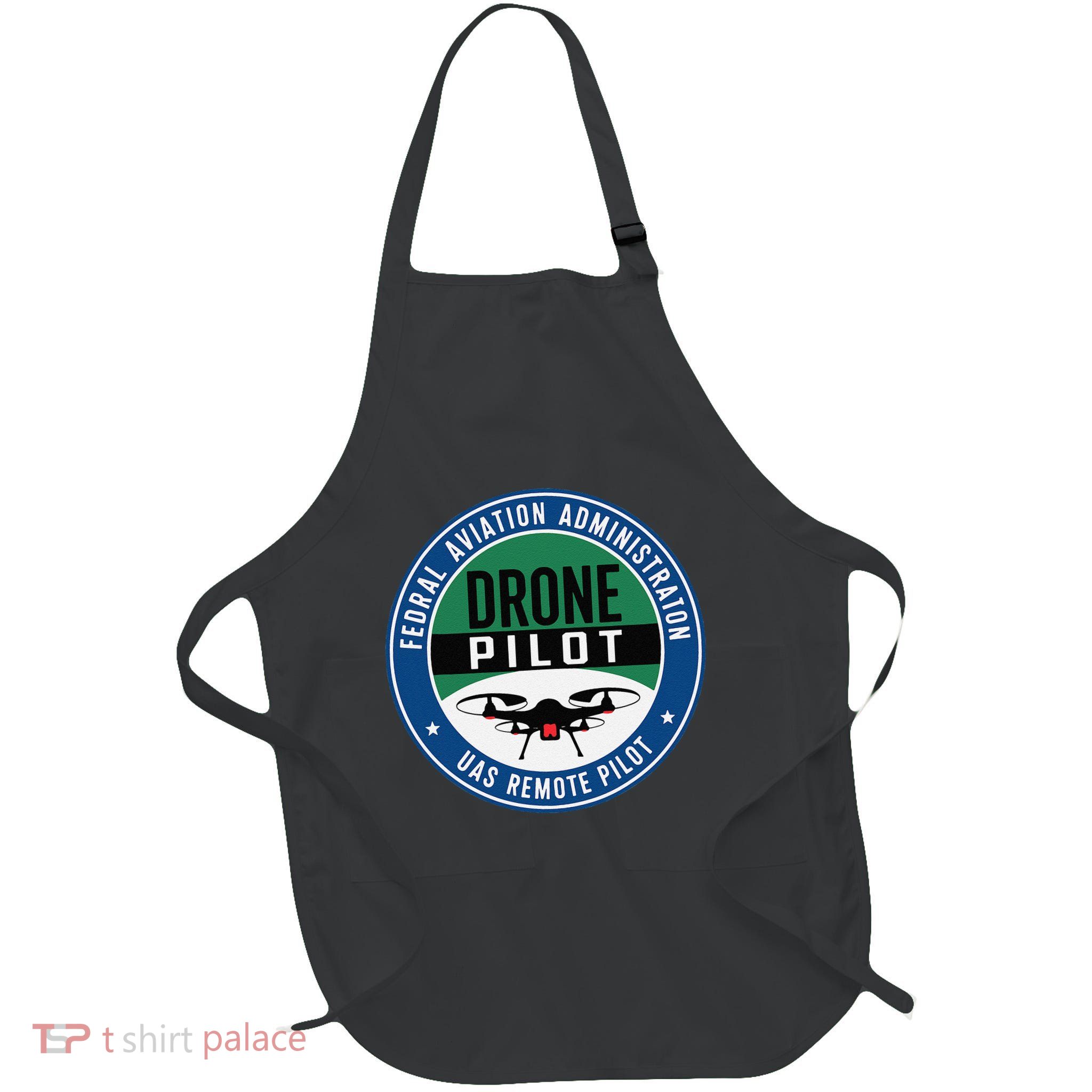 Faa Commercial Drone Pilot Faa Full-Length Apron With Pockets