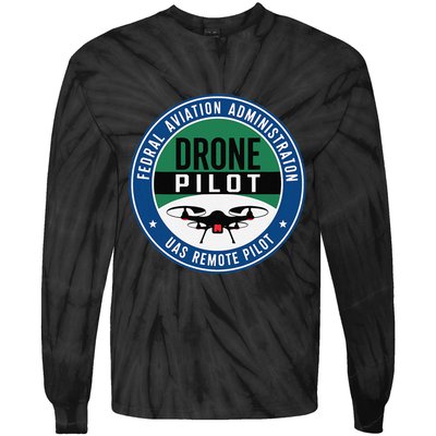 Faa Commercial Drone Pilot Faa Tie-Dye Long Sleeve Shirt