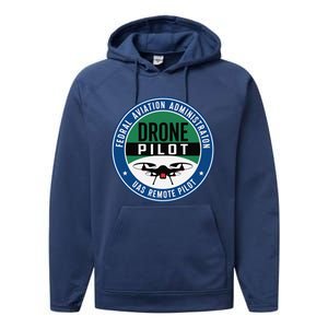 Faa Commercial Drone Pilot Faa Performance Fleece Hoodie