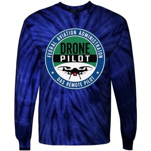 Faa Commercial Drone Pilot Faa Tie-Dye Long Sleeve Shirt