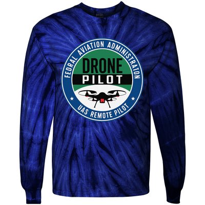 Faa Commercial Drone Pilot Faa Tie-Dye Long Sleeve Shirt