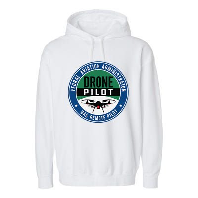 Faa Commercial Drone Pilot Faa Garment-Dyed Fleece Hoodie