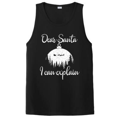 Funny Christmas Dear Santa I Can Explain Xmas Holiday Meaningful Gift PosiCharge Competitor Tank