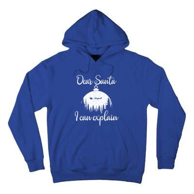 Funny Christmas Dear Santa I Can Explain Xmas Holiday Meaningful Gift Tall Hoodie