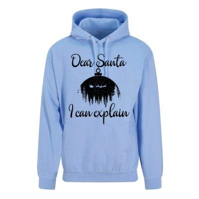 Funny Christmas Dear Santa I Can Explain Xmas Holiday Meaningful Gift Unisex Surf Hoodie