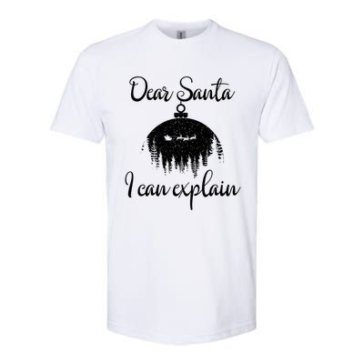 Funny Christmas Dear Santa I Can Explain Xmas Holiday Meaningful Gift Softstyle CVC T-Shirt