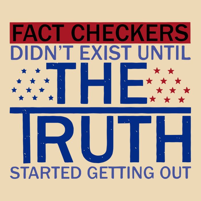 Fact Checkers Didn’T Exist Until The Truth Started Getting Out Drawstring Bag