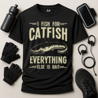 Funny Catfishing Design For Catfish Fishing Hunter Cooling Performance Crew T-Shirt