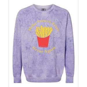 Funny Conservative Donald Trump Make French Fries Great Again Colorblast Crewneck Sweatshirt