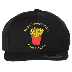 Funny Conservative Donald Trump Make French Fries Great Again Wool Snapback Cap