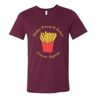 Funny Conservative Donald Trump Make French Fries Great Again V-Neck T-Shirt