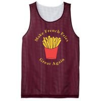 Funny Conservative Donald Trump Make French Fries Great Again Mesh Reversible Basketball Jersey Tank