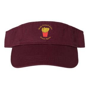 Funny Conservative Donald Trump Make French Fries Great Again Valucap Bio-Washed Visor