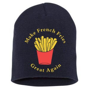 Funny Conservative Donald Trump Make French Fries Great Again Short Acrylic Beanie