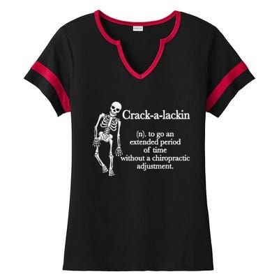 Funny Chiropractor Definition Chiropractic Ladies Halftime Notch Neck Tee