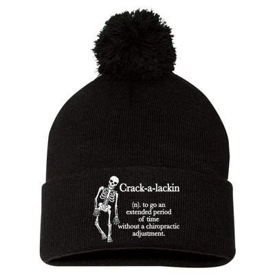 Funny Chiropractor Definition Chiropractic Pom Pom 12in Knit Beanie