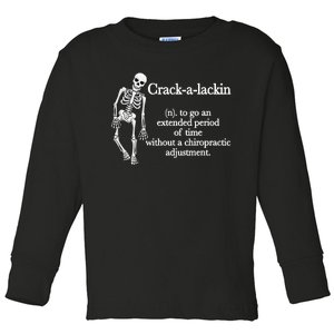 Funny Chiropractor Definition Chiropractic Toddler Long Sleeve Shirt