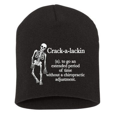 Funny Chiropractor Definition Chiropractic Short Acrylic Beanie