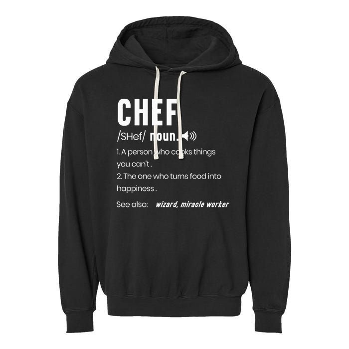 Funny Chef Description Culinary Cooking Baking Whisk Taker Garment-Dyed Fleece Hoodie