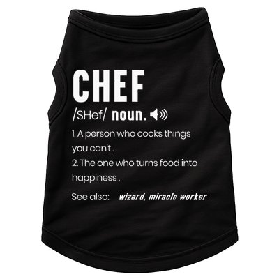 Funny Chef Description Culinary Cooking Baking Whisk Taker Doggie Tank
