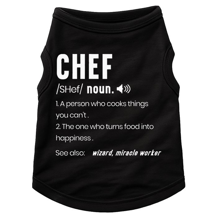 Funny Chef Description Culinary Cooking Baking Whisk Taker Doggie Tank