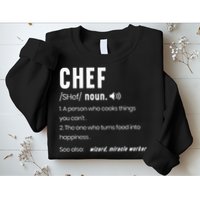 Funny Chef Description Culinary Cooking Baking Whisk Taker Sweatshirt