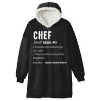 Funny Chef Description Culinary Cooking Baking Whisk Taker Hooded Wearable Blanket