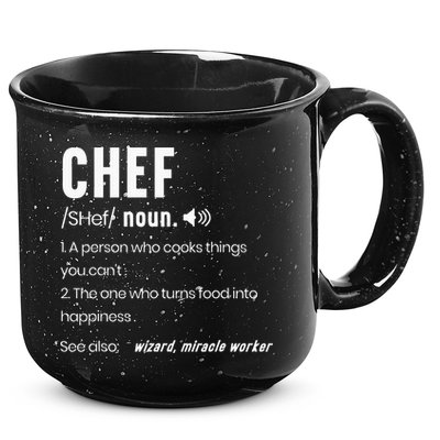 Funny Chef Description Culinary Cooking Baking Whisk Taker 15oz Campfire Ceramic Mug