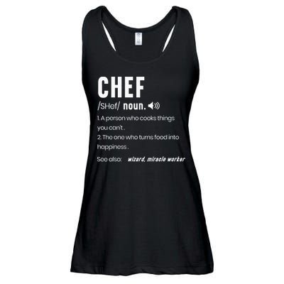 Funny Chef Description Culinary Cooking Baking Whisk Taker Ladies Essential Flowy Tank