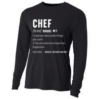 Funny Chef Description Culinary Cooking Baking Whisk Taker Cooling Performance Long Sleeve Crew