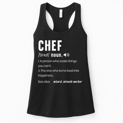 Funny Chef Description Culinary Cooking Baking Whisk Taker Womens Tank Top