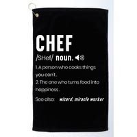 Funny Chef Description Culinary Cooking Baking Whisk Taker Golf Towel