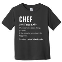 Funny Chef Description Culinary Cooking Baking Whisk Taker Toddler T-Shirt