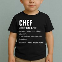 Funny Chef Description Culinary Cooking Baking Whisk Taker Toddler T-Shirt