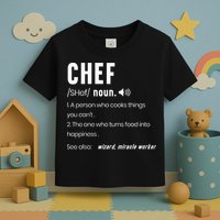 Funny Chef Description Culinary Cooking Baking Whisk Taker Toddler T-Shirt