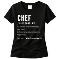 Funny Chef Description Culinary Cooking Baking Whisk Taker Womens T-Shirt